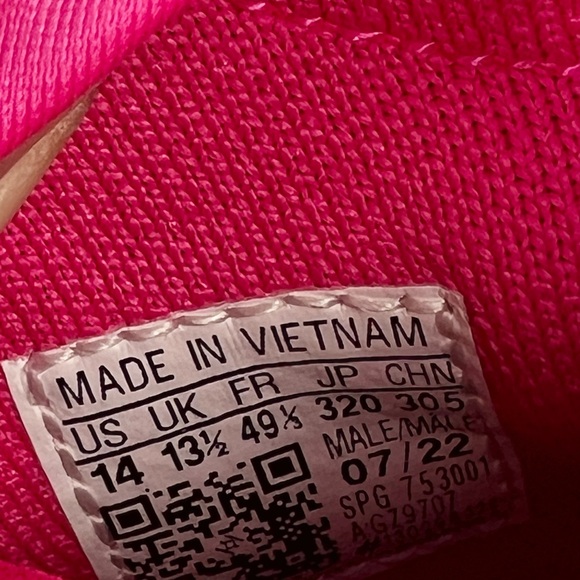 Adidas Adizero Afterburner Breast Cancer Pink Baseball Cleats Size 14 - Picture 10 of 10